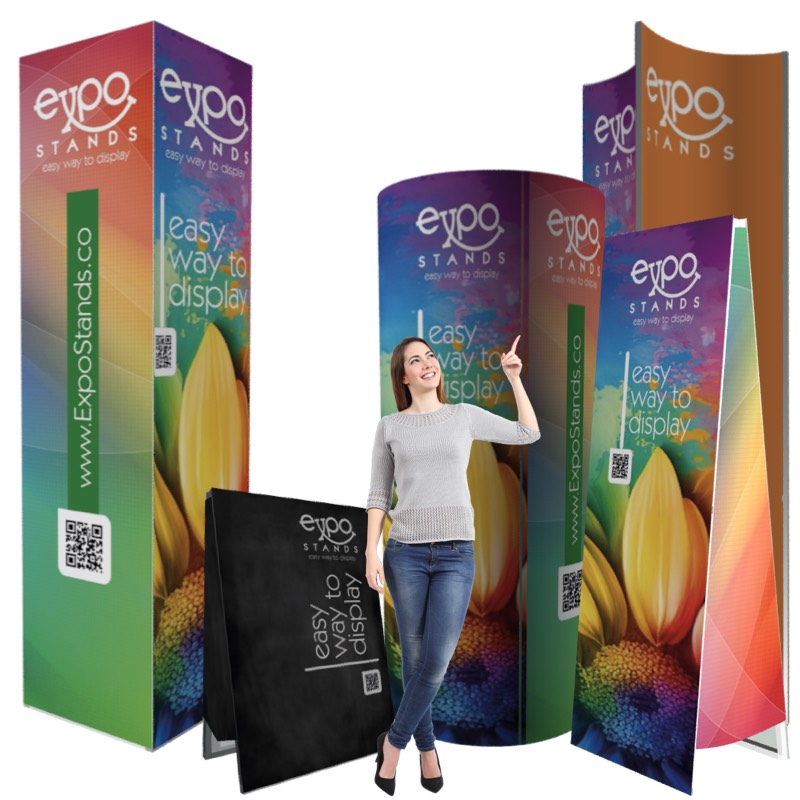 Vallas y cerramientos, totems publicitarios para stands